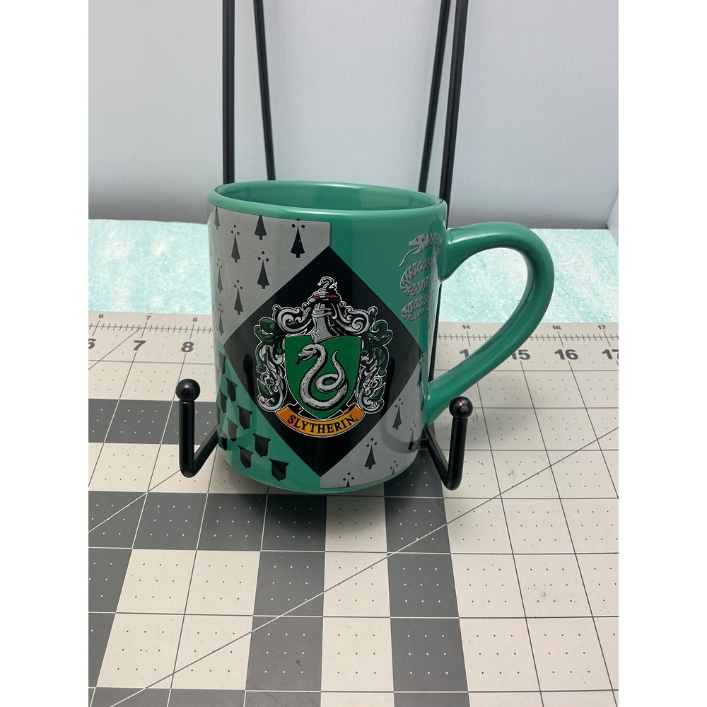 Harry Potter Slytherin House 14oz Ceramic Coffee Mug Green HP7032 Silver Buffalo